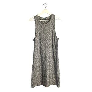 aerie Cotton Stripe Print Tank Dress Size Medium Loungewear Basics Neutral Print
